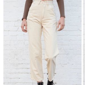 Brandy Melville Women's White Cream Utility Cargo Pants Size Small